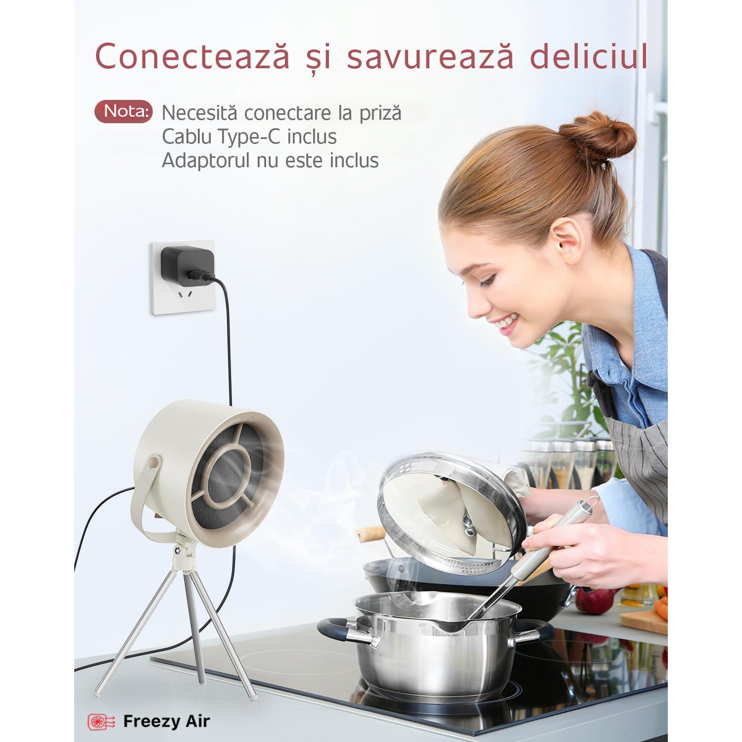 Hota Portabila Cu Filtru Carbon Fara Evacuare Freezy Air AirPure One Hota Portabila Cu Filtru Carbon Fara Evacuare Freezy Air AirPure One